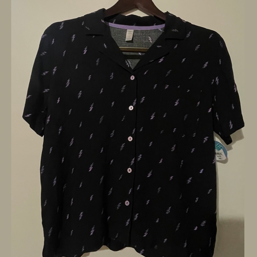 Arizona Black Shirt with Purple Accents